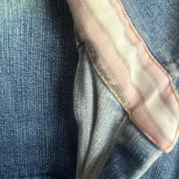 Gap Vintage Y2K Denim Shacket Blue Jean Jacket Faded Thrash Grunge Preppy Rodeo - Picture 8 of 9